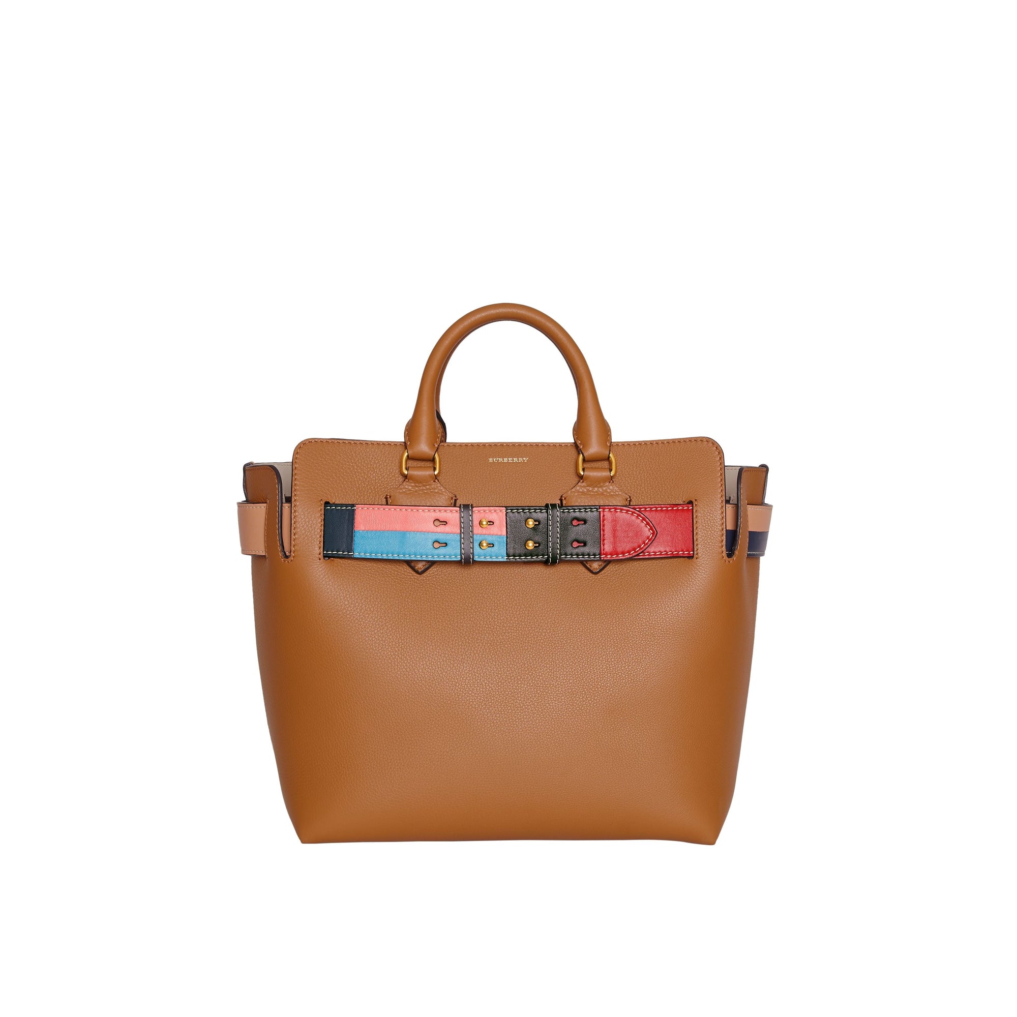 COGNAC Sac The Belt moyen en cuir avec détail color-block