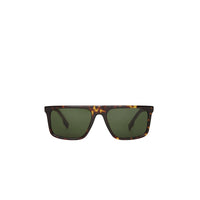 Lunettes de soleil à monture droite - Écaille de tortue