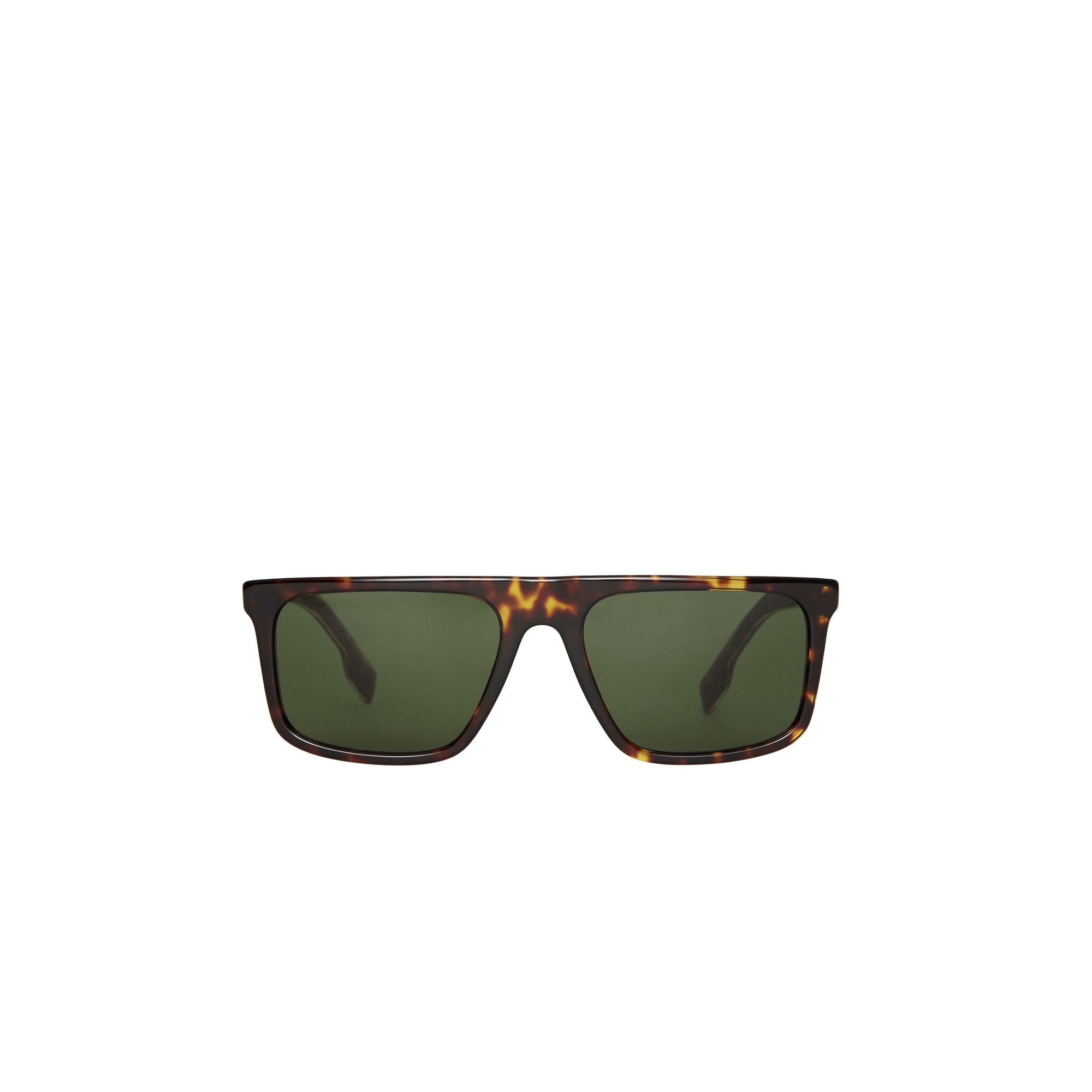 Lunettes de soleil à monture droite - Écaille de tortue