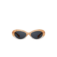 Lunettes de soleil pailletées à monture œil-de-chat - Orange