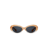 Lunettes de soleil pailletées à monture œil-de-chat - Orange