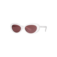 Lunettes de soleil à monture œil-de-chat - Blanc