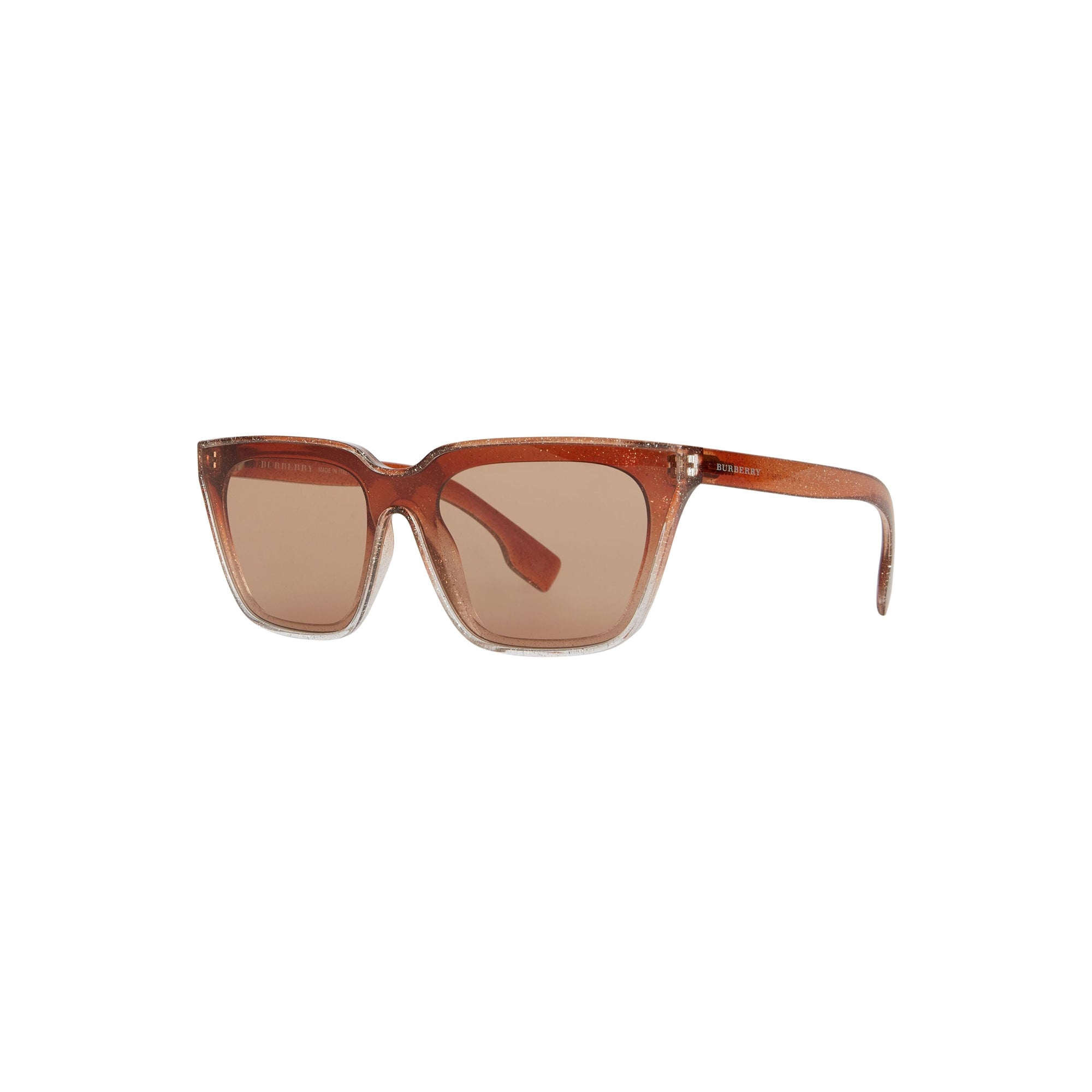 Lunettes de soleil masque carrées avec paillettes - Rose