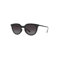 Lunettes de soleil masque rondes avec pont en trou de serrure - Noir