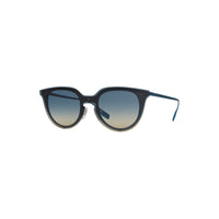 Lunettes de soleil masque rondes avec pont en trou de serrure - Bleu