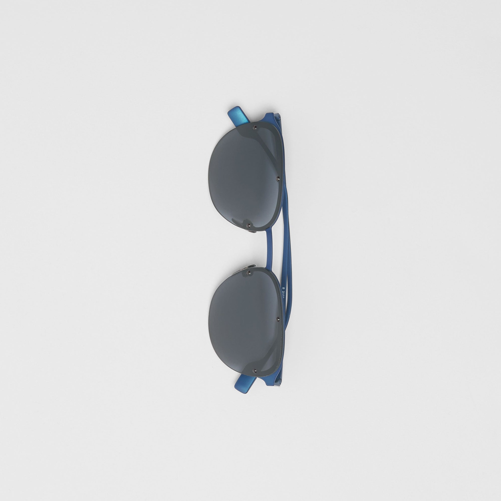 Lunettes de soleil rondes - Bleu