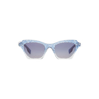 Lunettes de soleil à monture papillon - Bleu