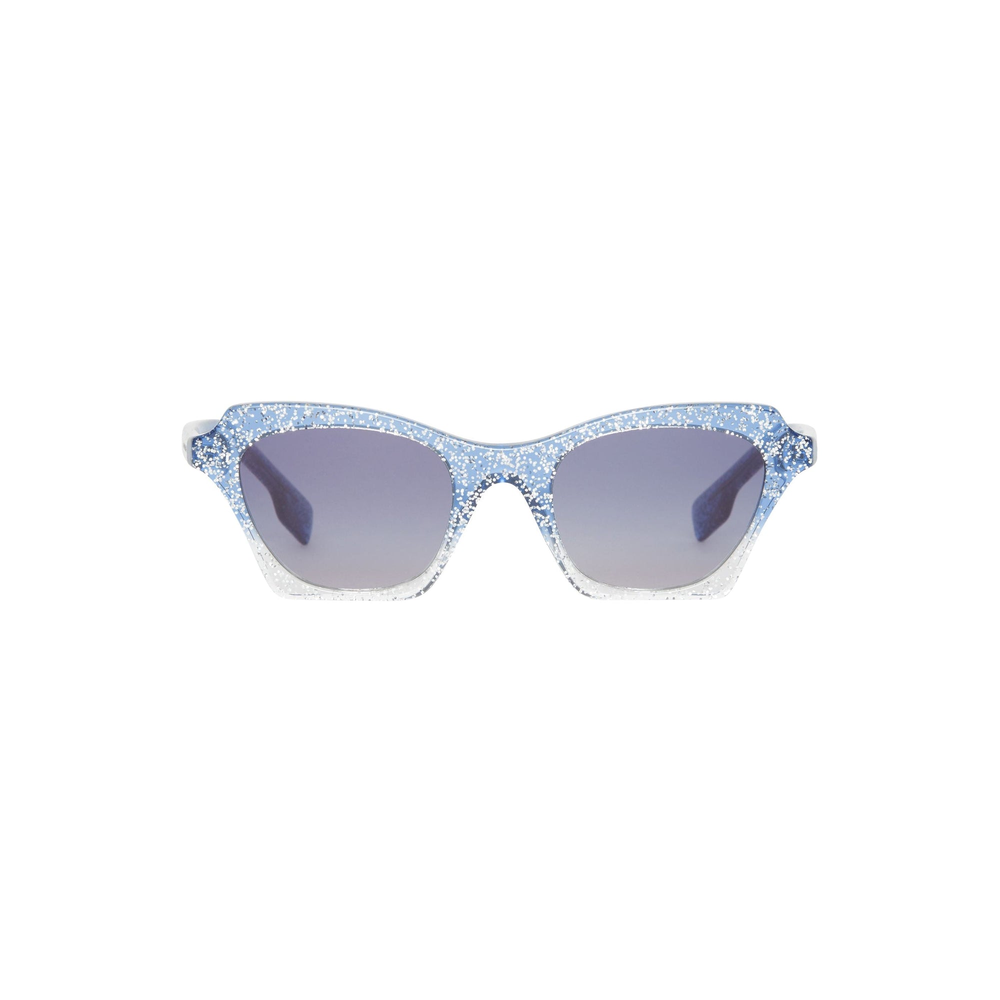 Lunettes de soleil à monture papillon - Bleu
