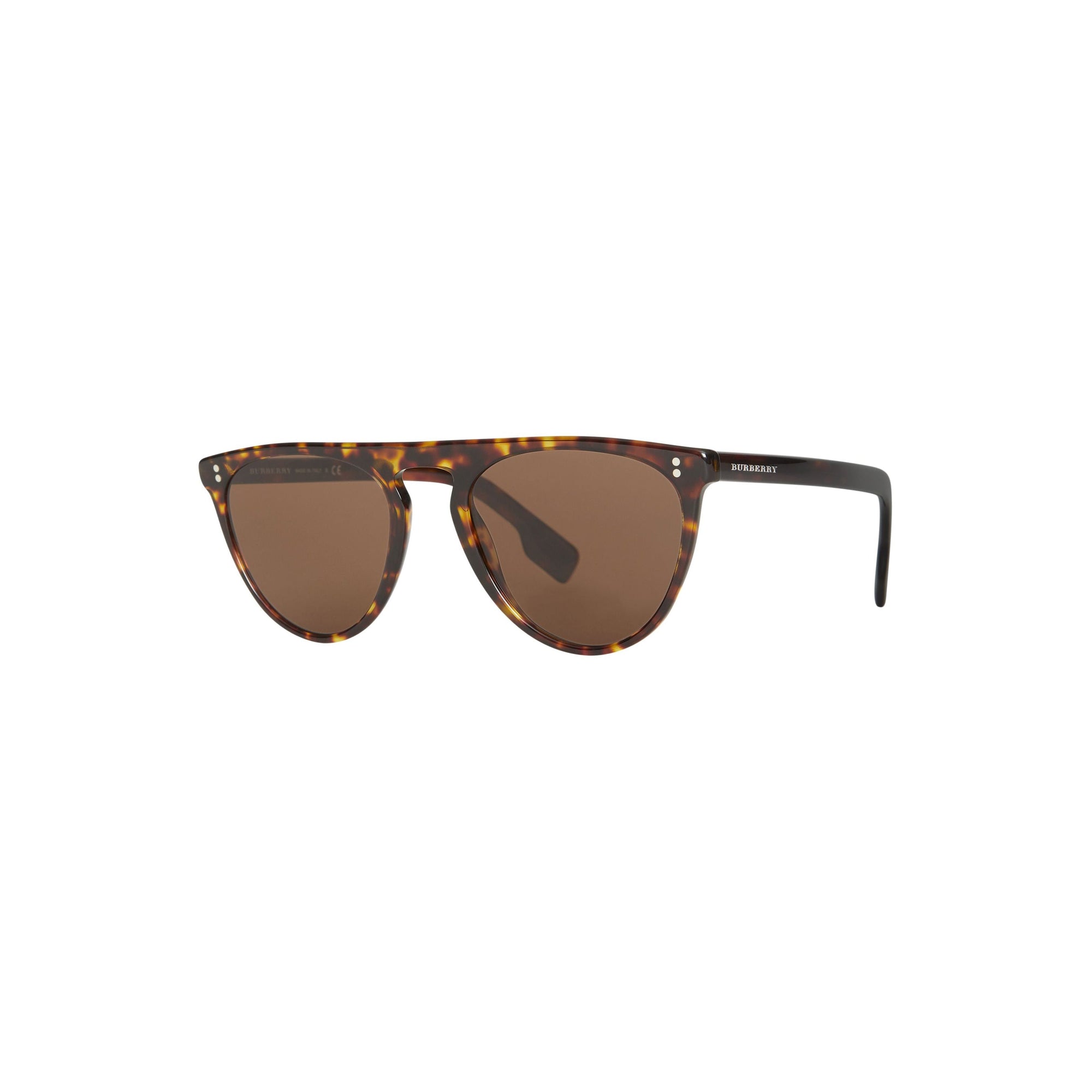 Lunettes de soleil à monture en d et pont en trou de serrure - Écaille de tortue