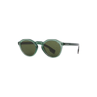 Lunettes de soleil à monture ronde et pont en trou de serrure - Vert