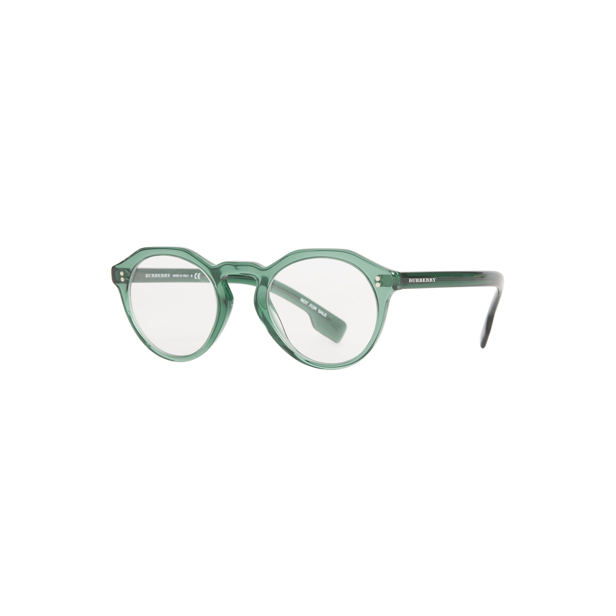 Lunettes de vue à monture ronde et pont en trou de serrure - Vert