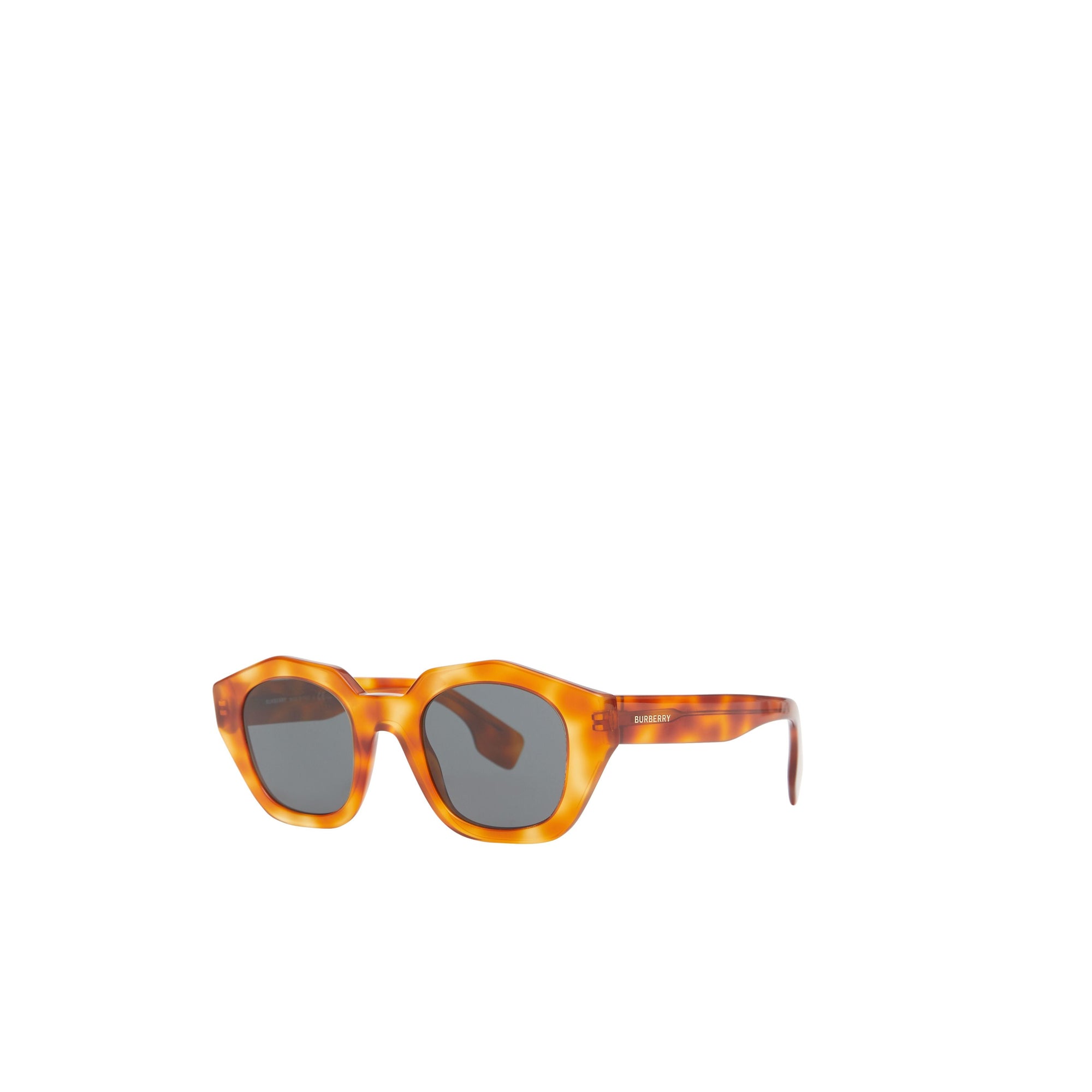 Lunettes de soleil à monture géométrique - Ambre Écaille