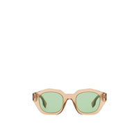 Lunettes de soleil à monture géométrique - Marron