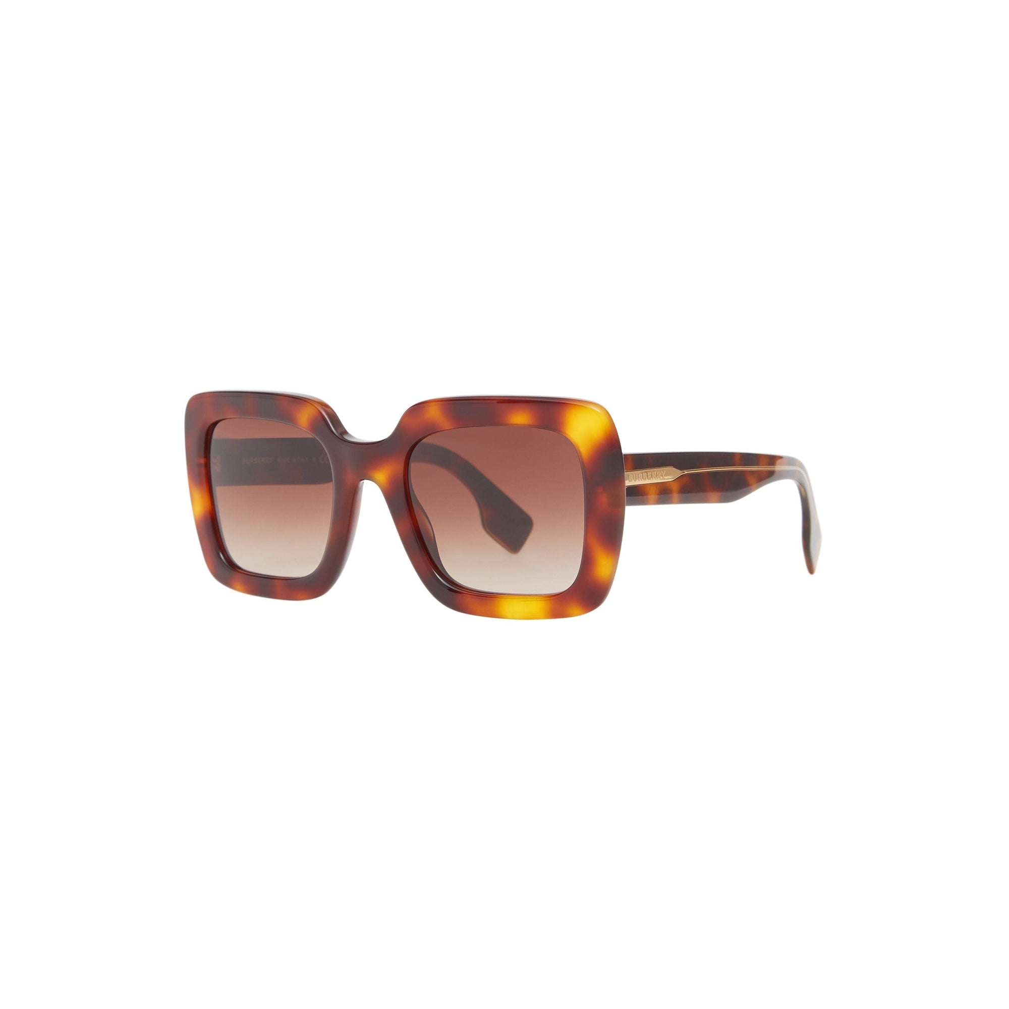 Lunettes de soleil carrées oversize - Écaille de tortue