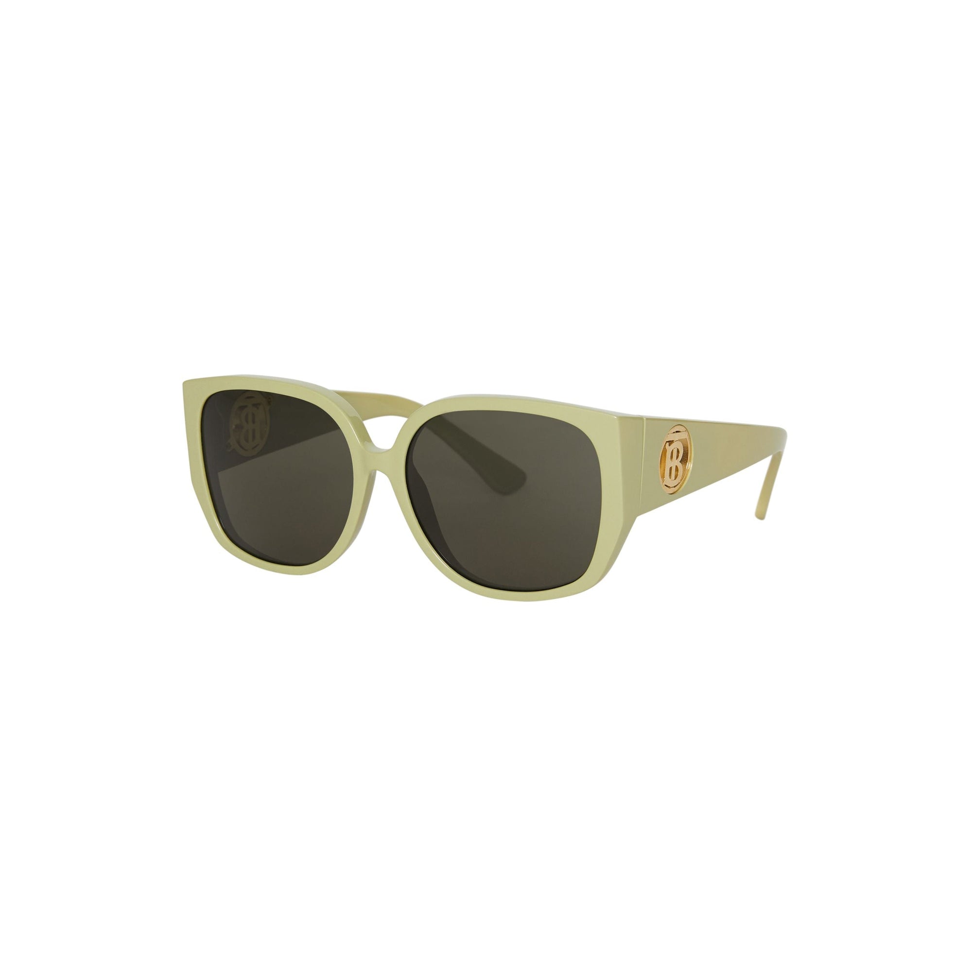 Lunettes de soleil à monture papillon oversize - Pistache