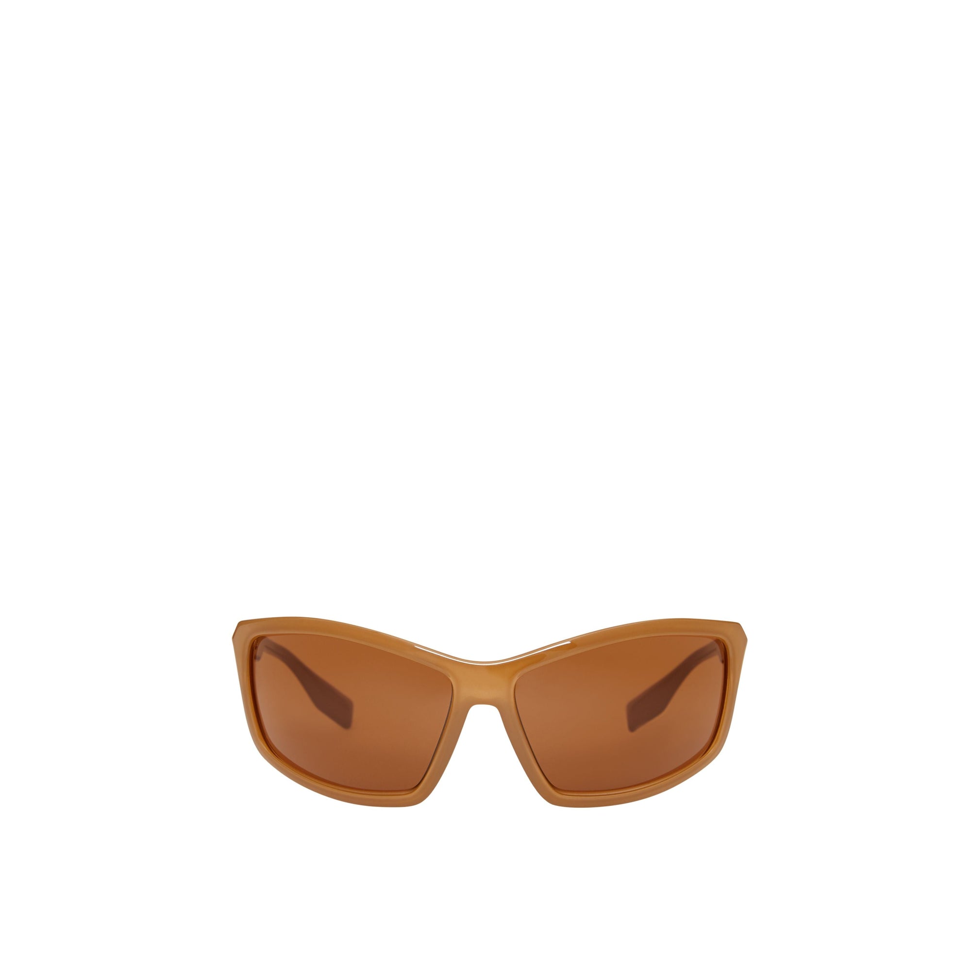 Lunettes de soleil enveloppantes - Écaille de tortue ambrée