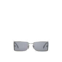 Lunettes de soleil rectangulaires avec détail « b » - Gris plomb