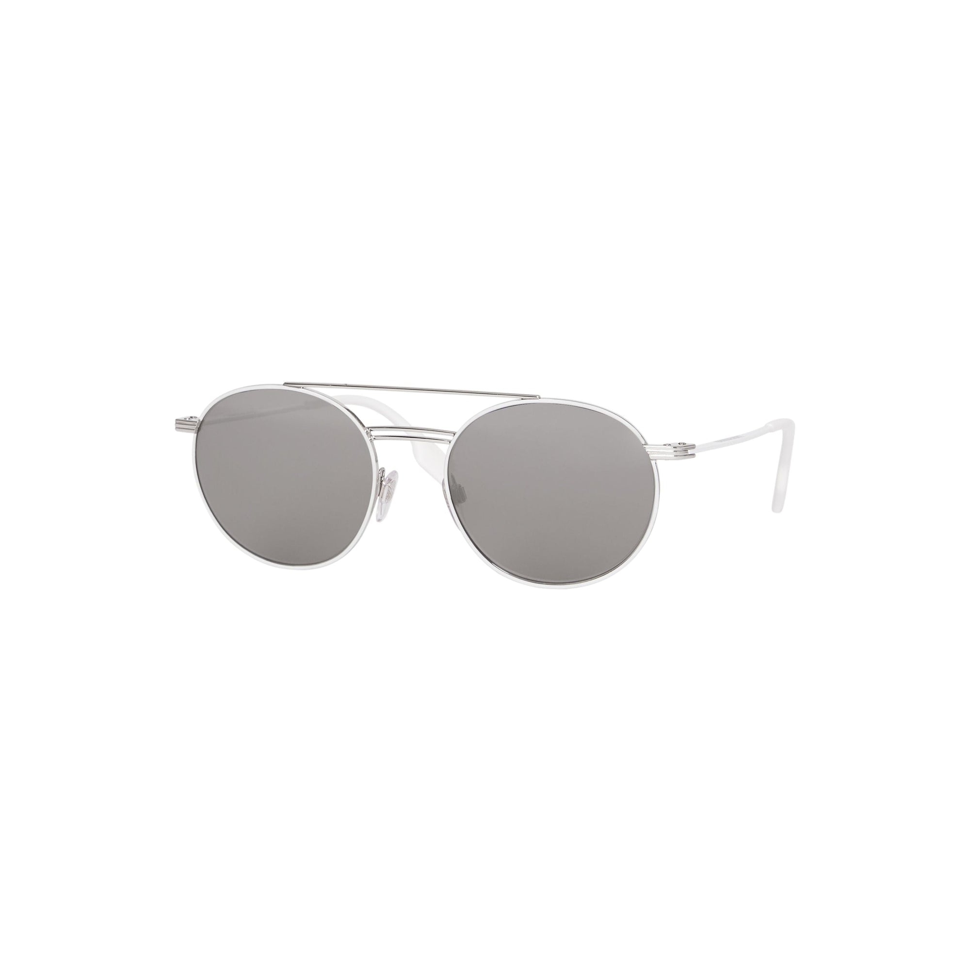 Lunettes de soleil rondes avec double pont - Argent