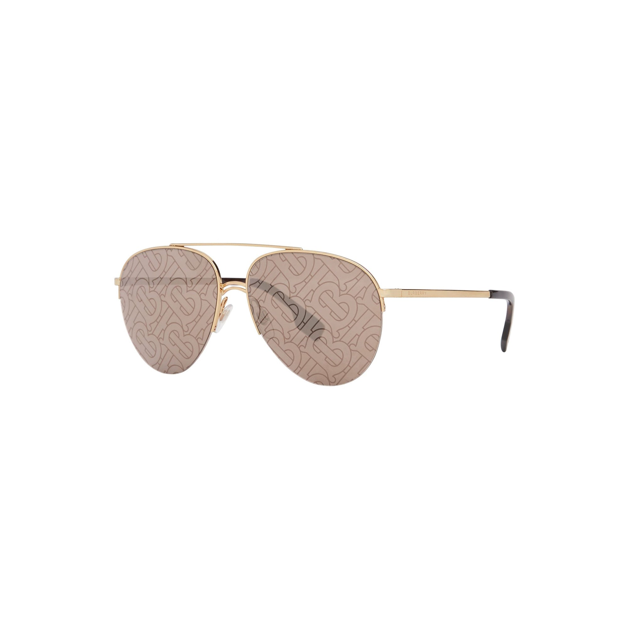 Lunettes de soleil aviateur monogram - Marron foncé
