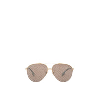Lunettes de soleil aviateur monogram - Marron foncé