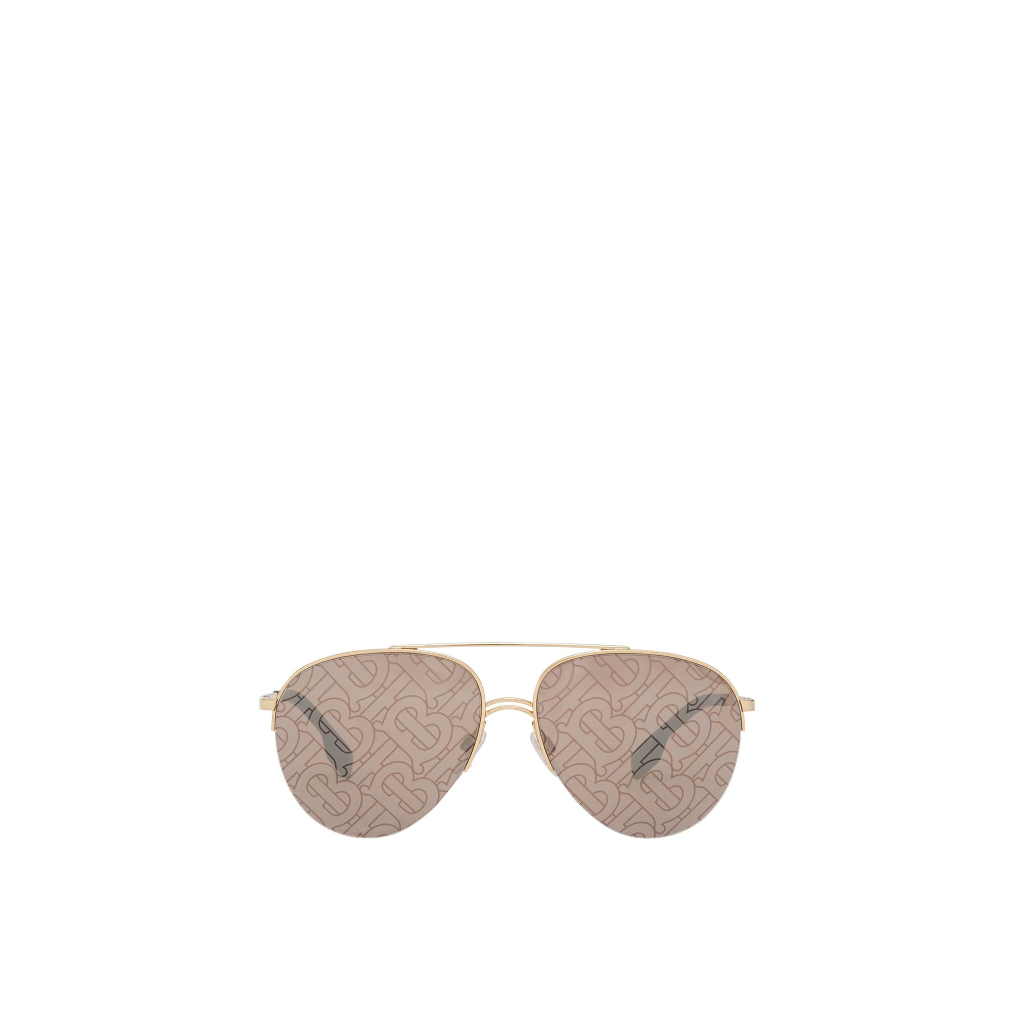 Lunettes de soleil aviateur monogram - Marron foncé