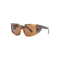 Lunettes de soleil à monture géométrique - Écaille de tortue vive
