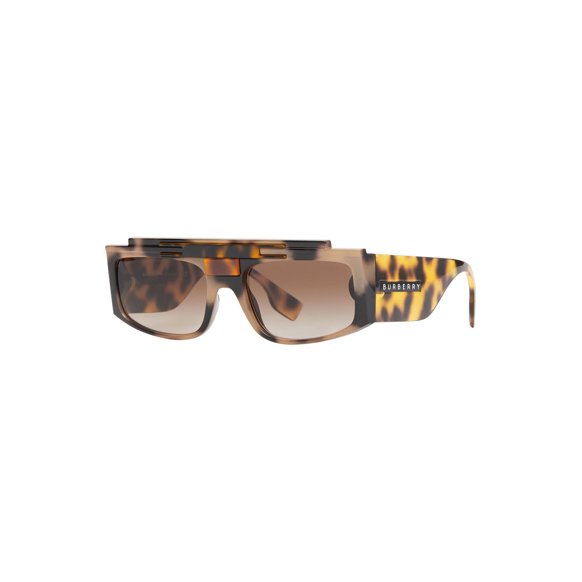 Lunettes de soleil à monture rectangulaire - Écaille de tortue