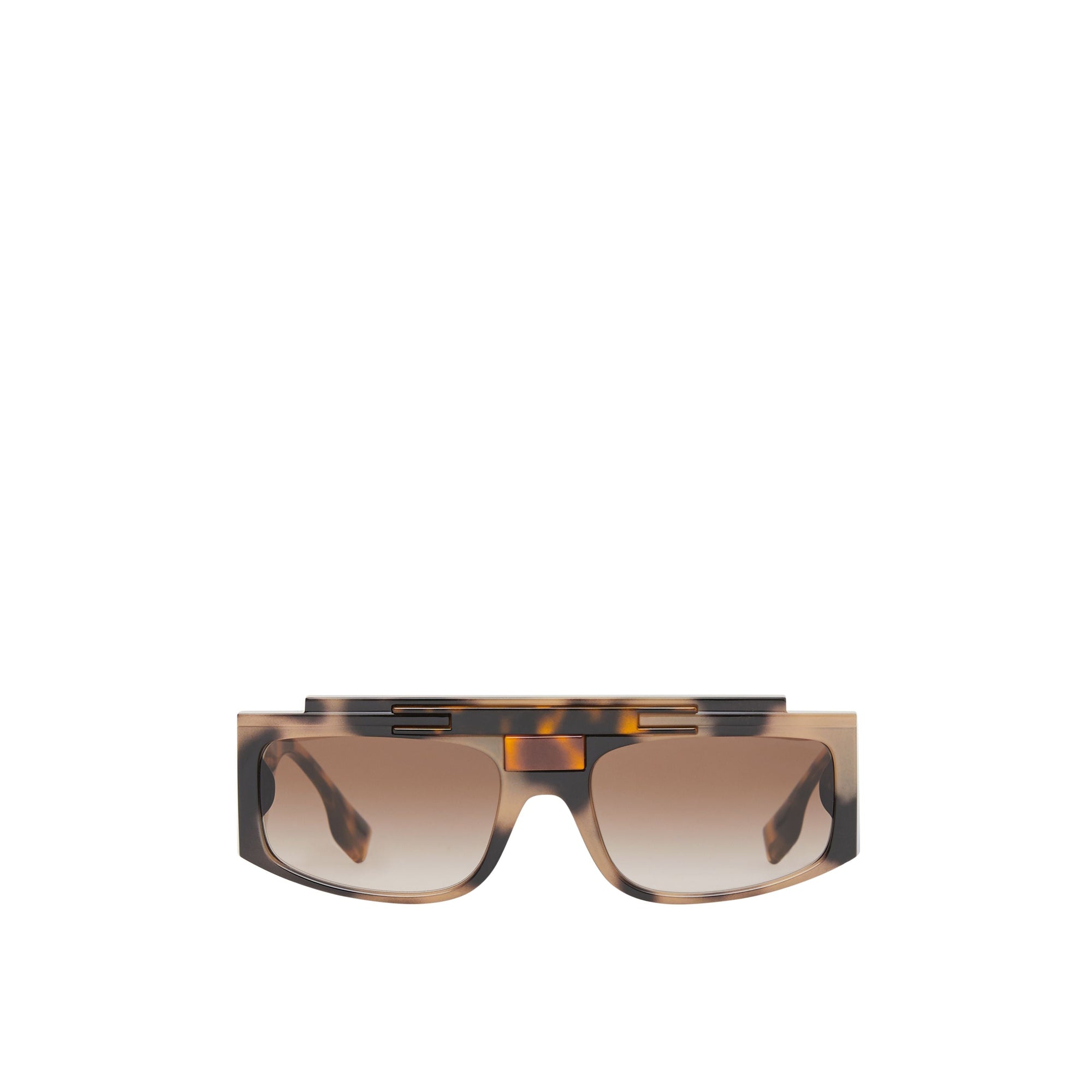 Lunettes de soleil à monture rectangulaire - Écaille de tortue