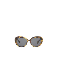 Lunettes de soleil à monture œil-de-chat monogram - Écaille de tortue vive