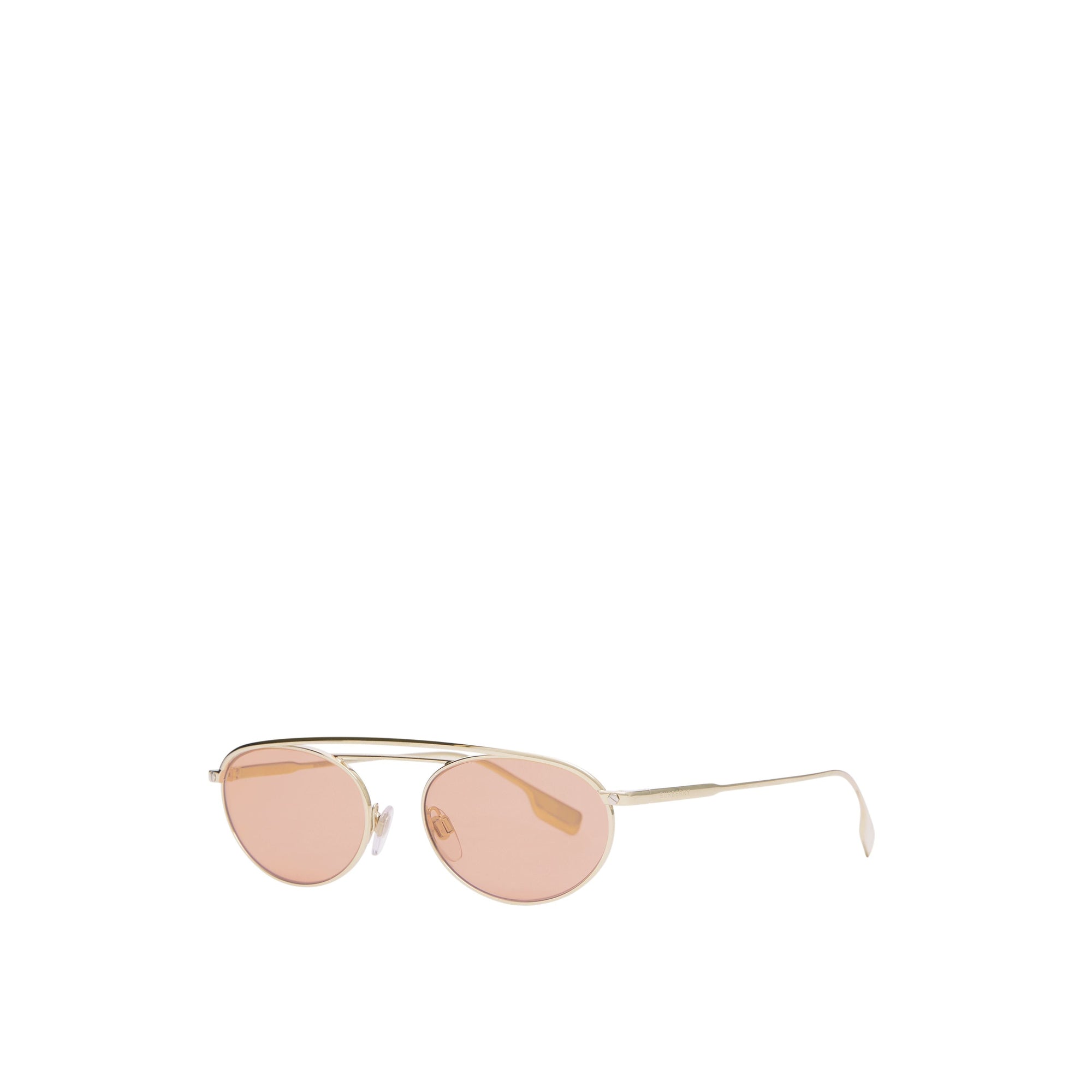 LIGHT PINK Lunettes de soleil à monture ovale