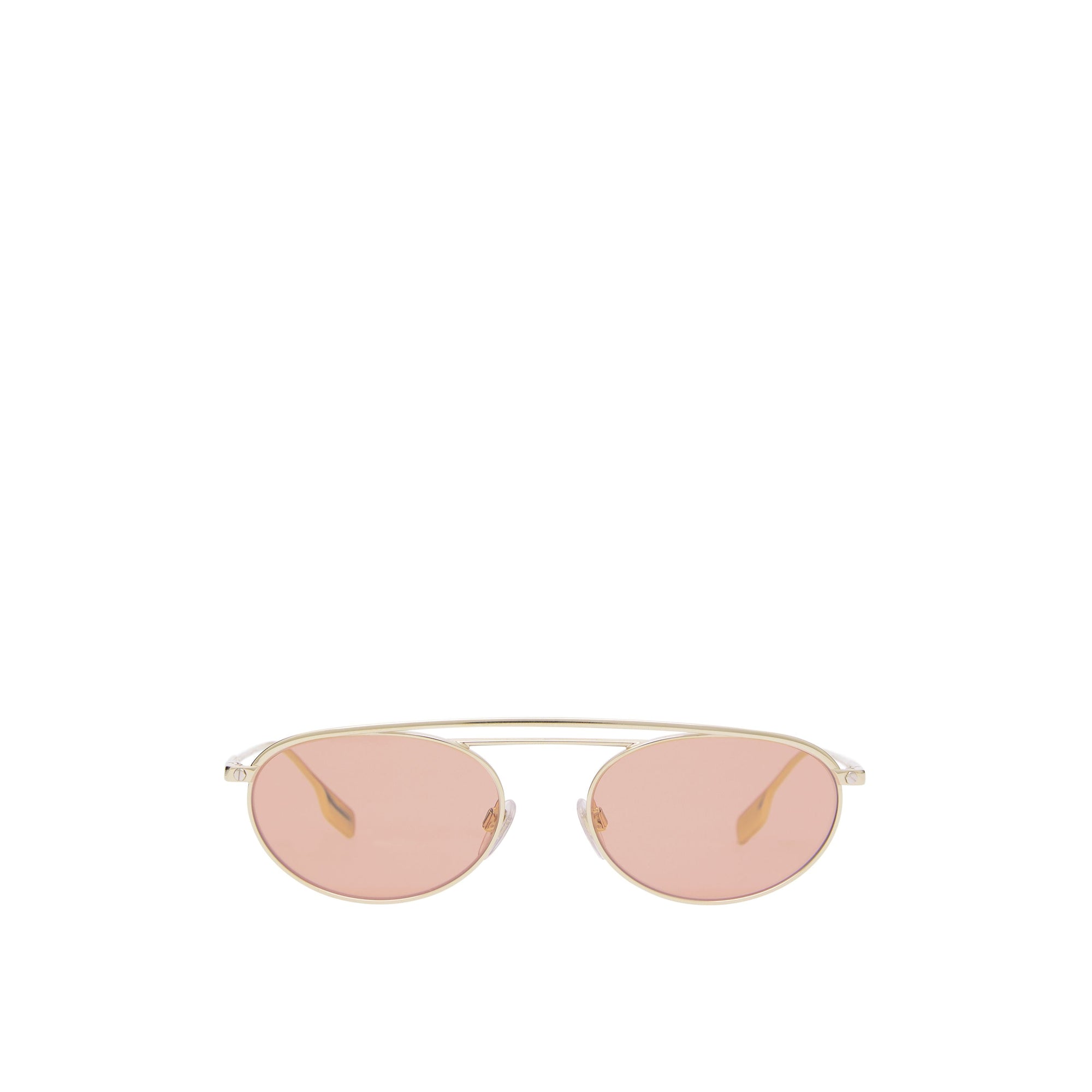 LIGHT PINK Lunettes de soleil à monture ovale