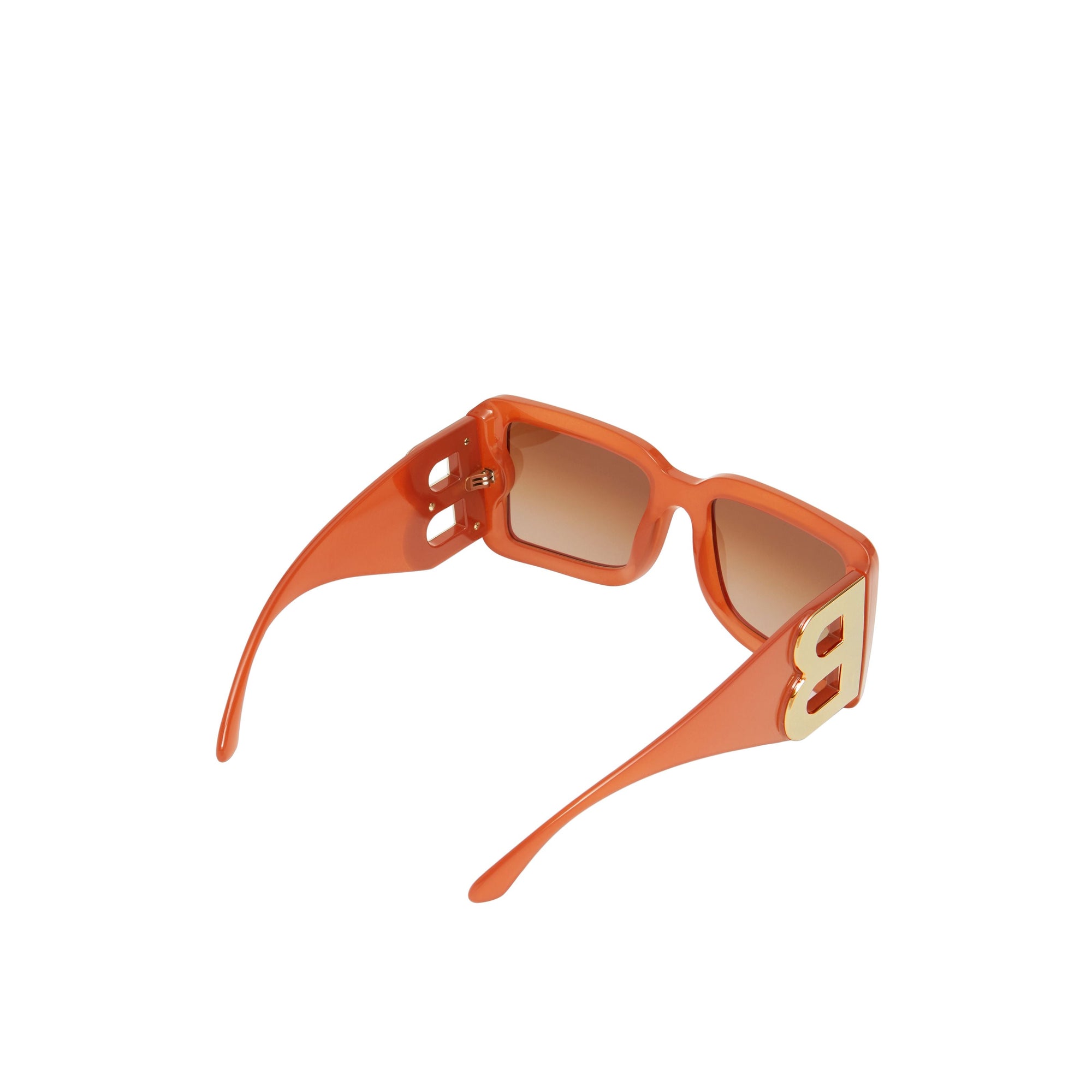 ORANGE Lunettes de soleil carrées à motif « B »