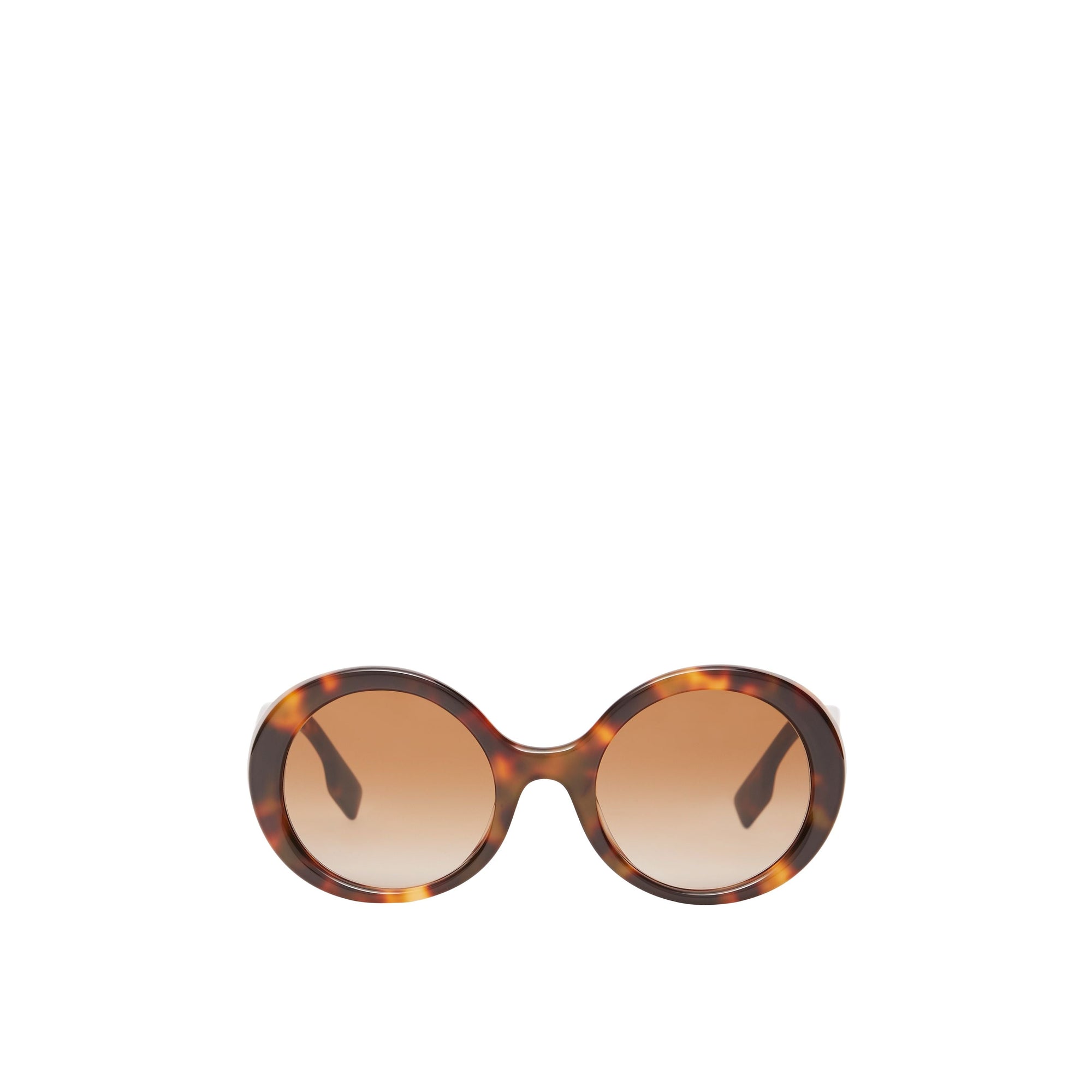 DARK TORTOISE AMBER Lunettes de soleil rondes oversize