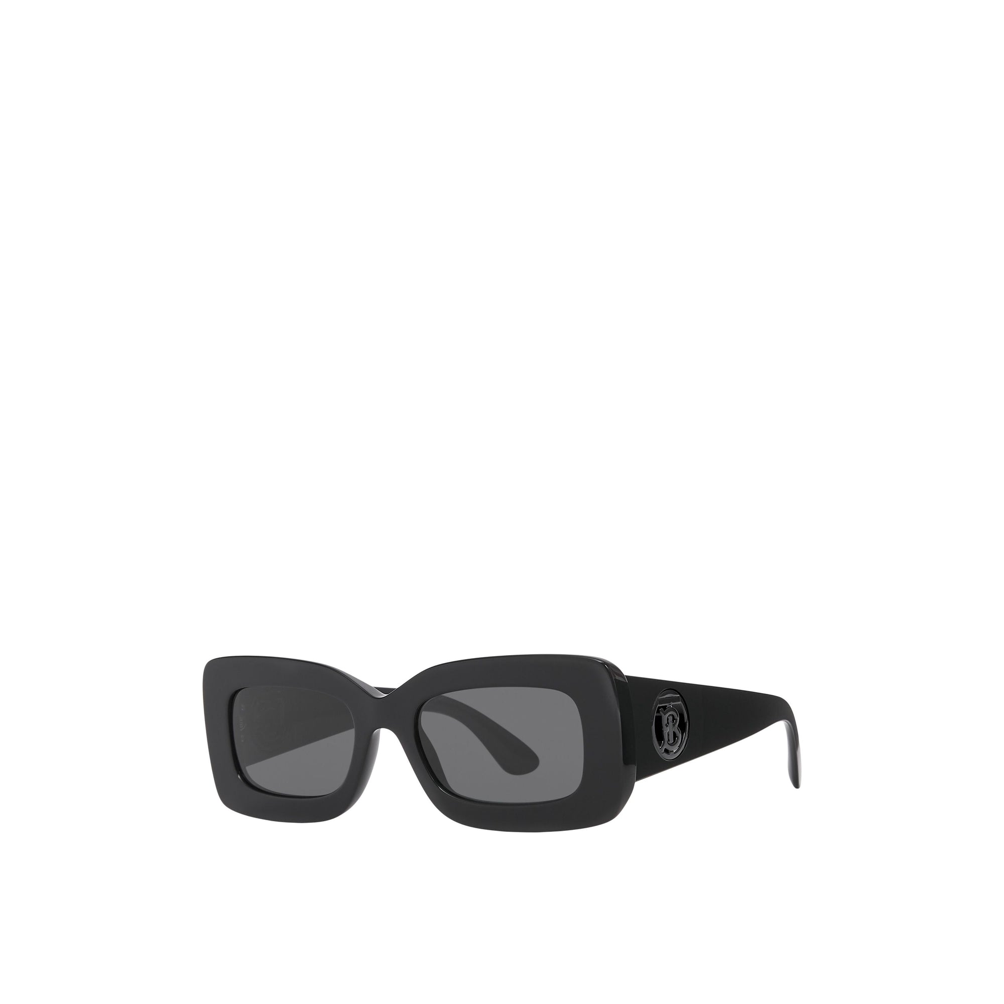 BLACK Lunettes de soleil rectangulaires Monogram