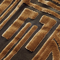 LIGHT BROWN Robe moulante en velours extensible à motif dévoré