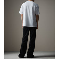 Pantalon de smoking en barathea de laine et de mohair anglais - Noir