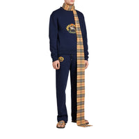 DARK BLUE Sweat-shirt en jersey revisité