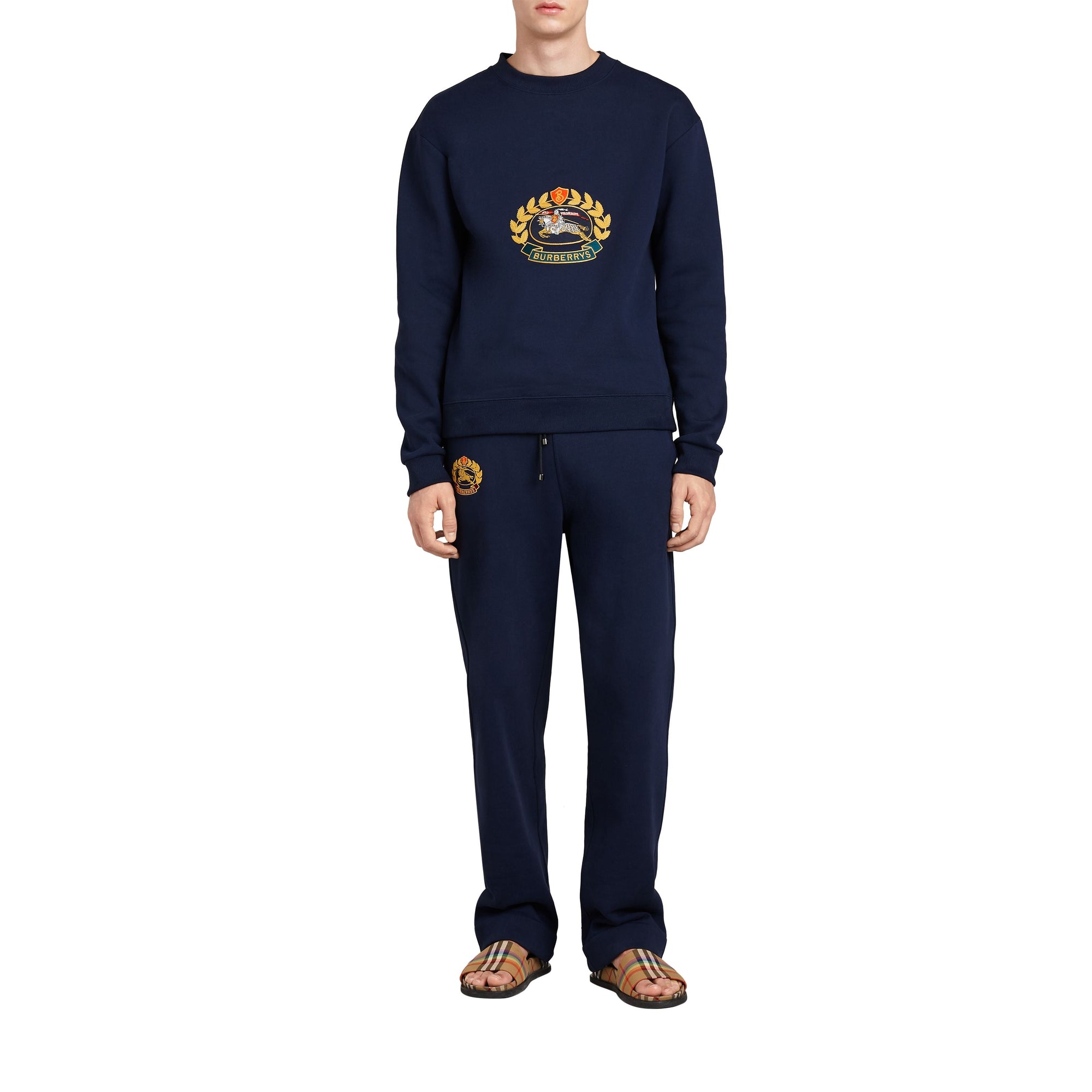 DARK BLUE Sweat-shirt en jersey revisité
