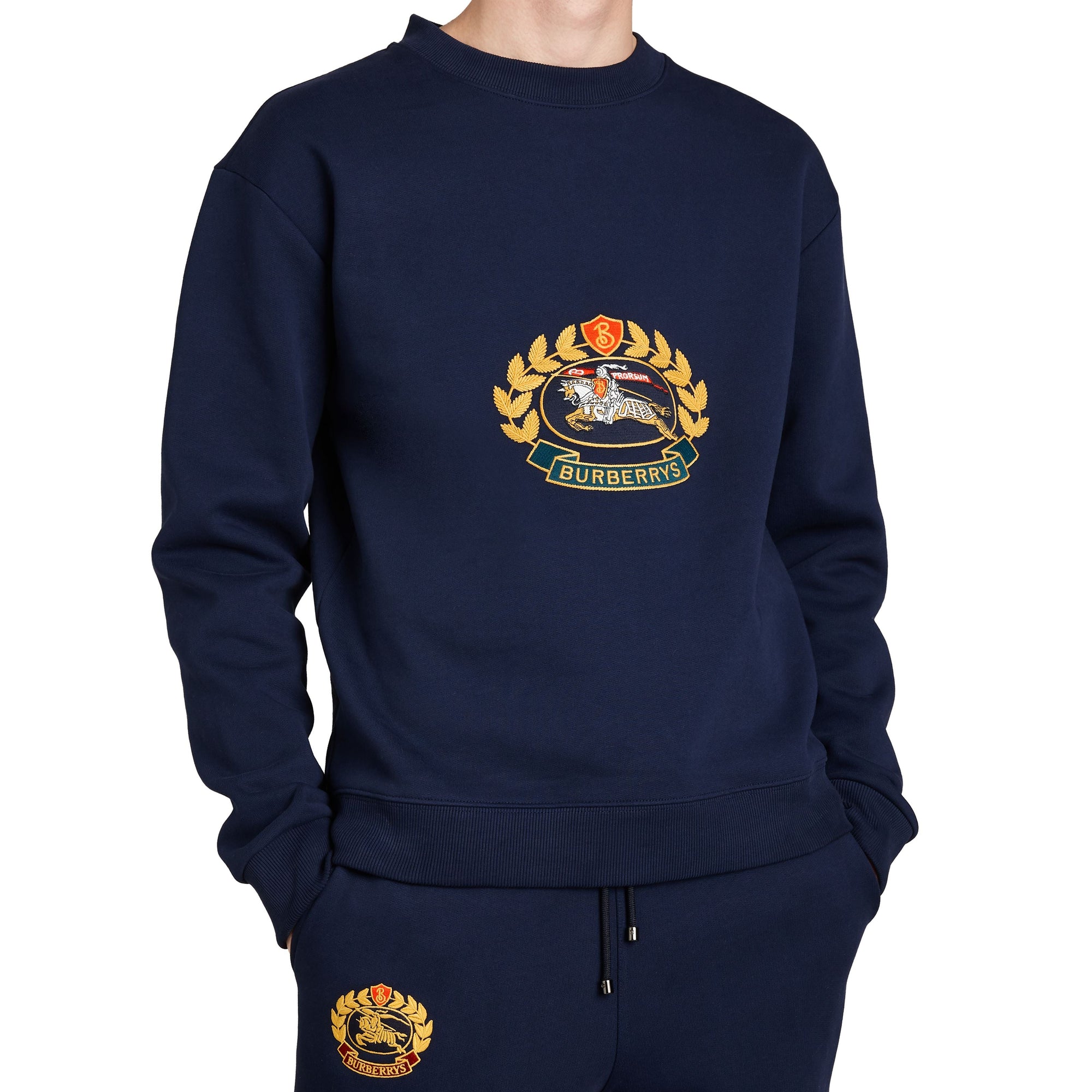 DARK BLUE Sweat-shirt en jersey revisité