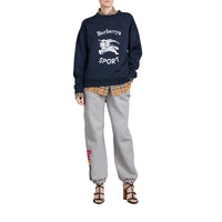 GREY MELANGE Pantalon de survêtement en jersey avec logo d'archive