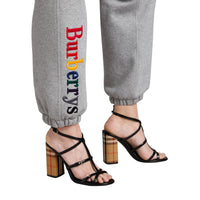 GREY MELANGE Pantalon de survêtement en jersey avec logo d'archive