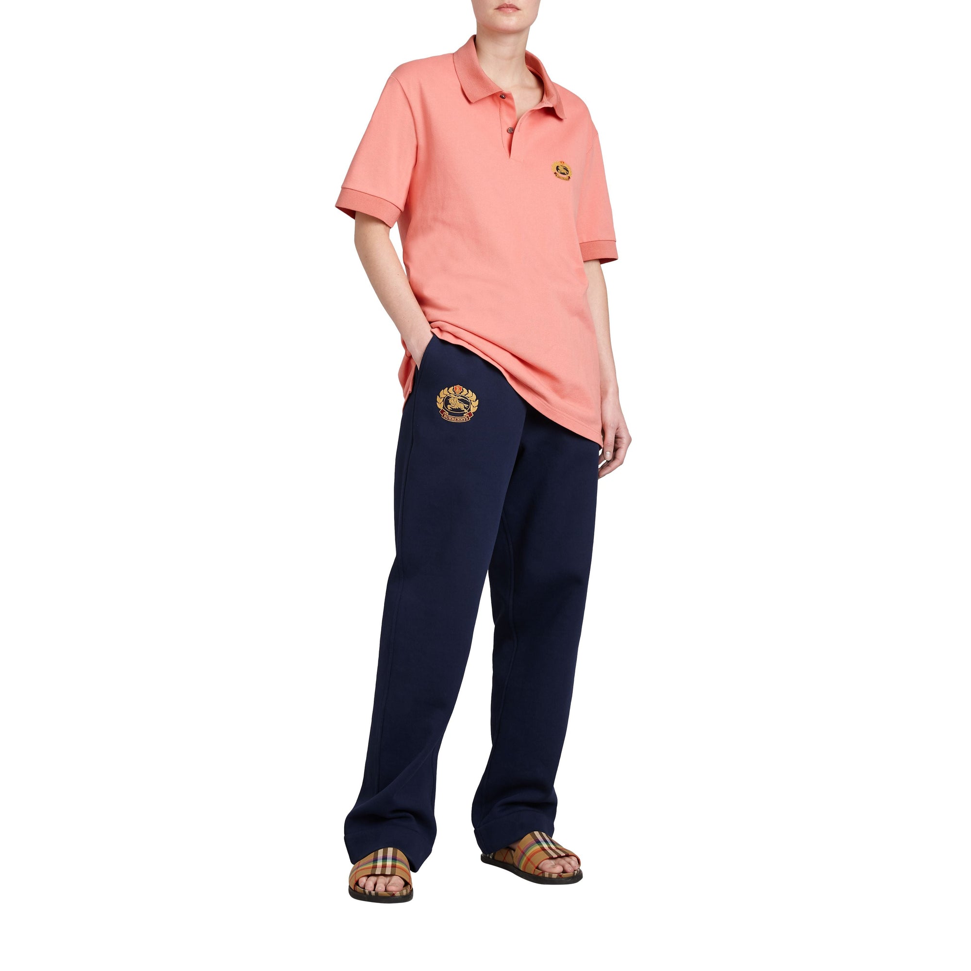 DARK BLUE Pantalon de survêtement en jersey avec logo d'archive