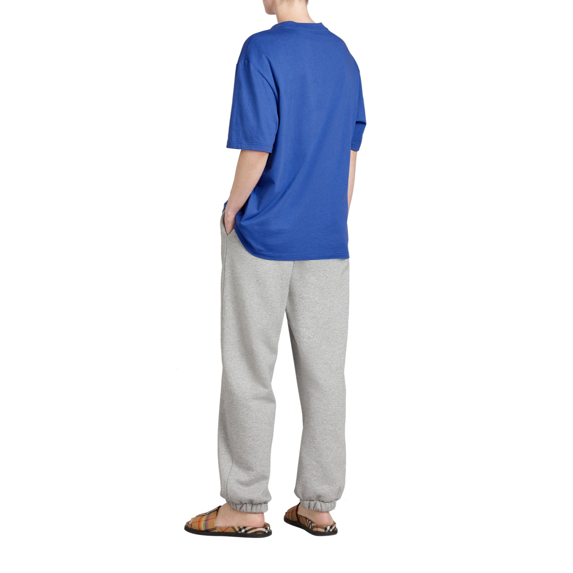 CORNFLOWER BLUE T-shirt en coton revisité