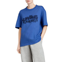 CORNFLOWER BLUE T-shirt en coton revisité