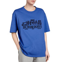 CORNFLOWER BLUE T-shirt en coton revisité