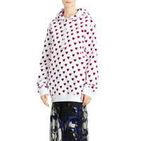WINDSOR RED Sweat-shirt à capuche avec imprimé cœurs