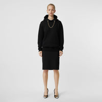 BLACK Jupe crayon taille haute en laine