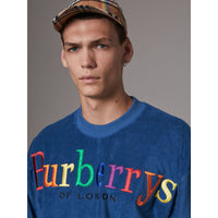 CANVAS BLUE Sweat-shirt en tissu éponge avec logo d'archive