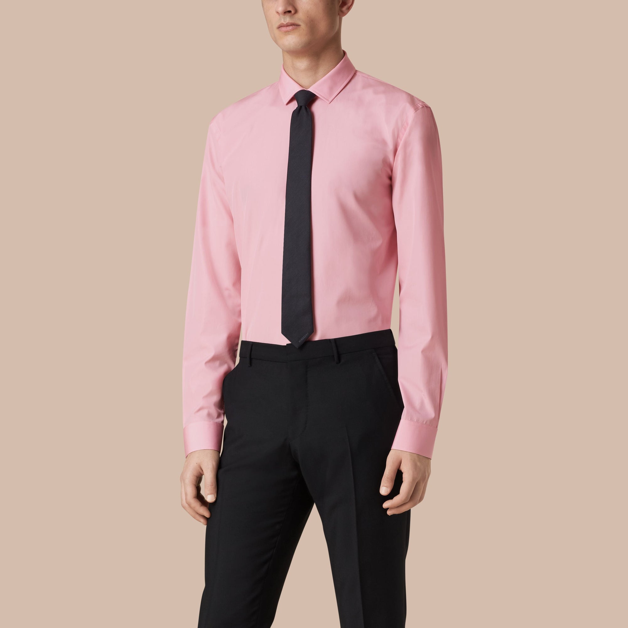 CITY PINK Chemise moderne en popeline de coton