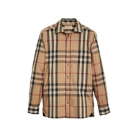 CAMEL Chemise en coton extensible à motif check